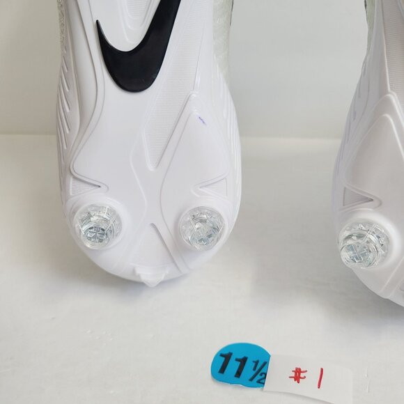 NIke Alpha Menace Elite 2 Flyknit Football Cleats CI1530-100 Size 11.5 White #1 main image 4